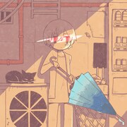 まふまふ「雨とペトラ」配信ジャケット