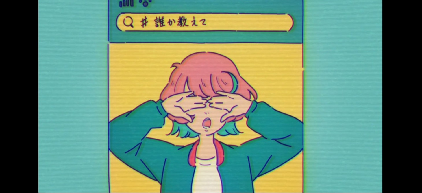 真っ白なキャンバス「ルーザーガール」ミュージックビデオより。