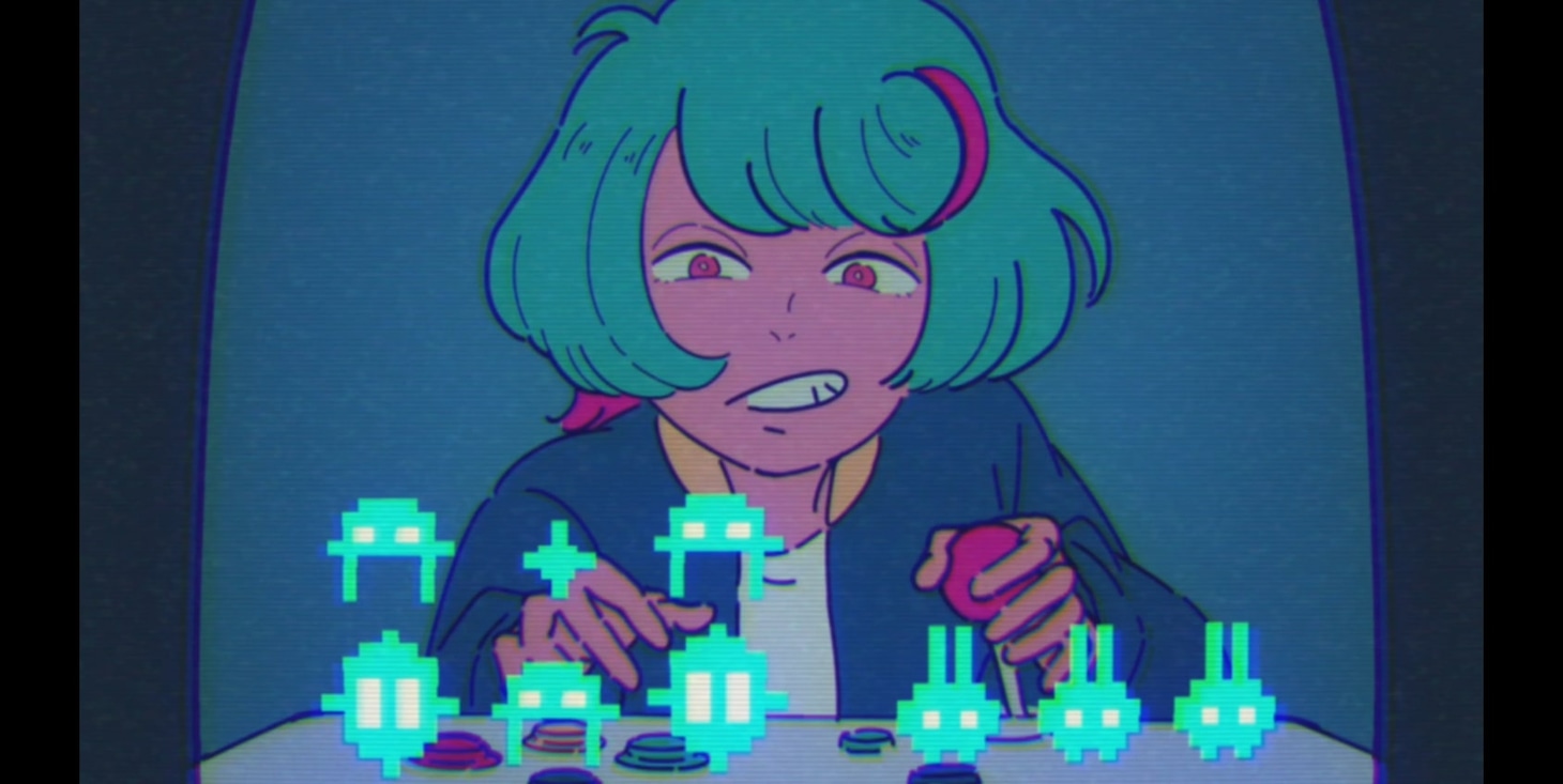 真っ白なキャンバス「ルーザーガール」ミュージックビデオより。