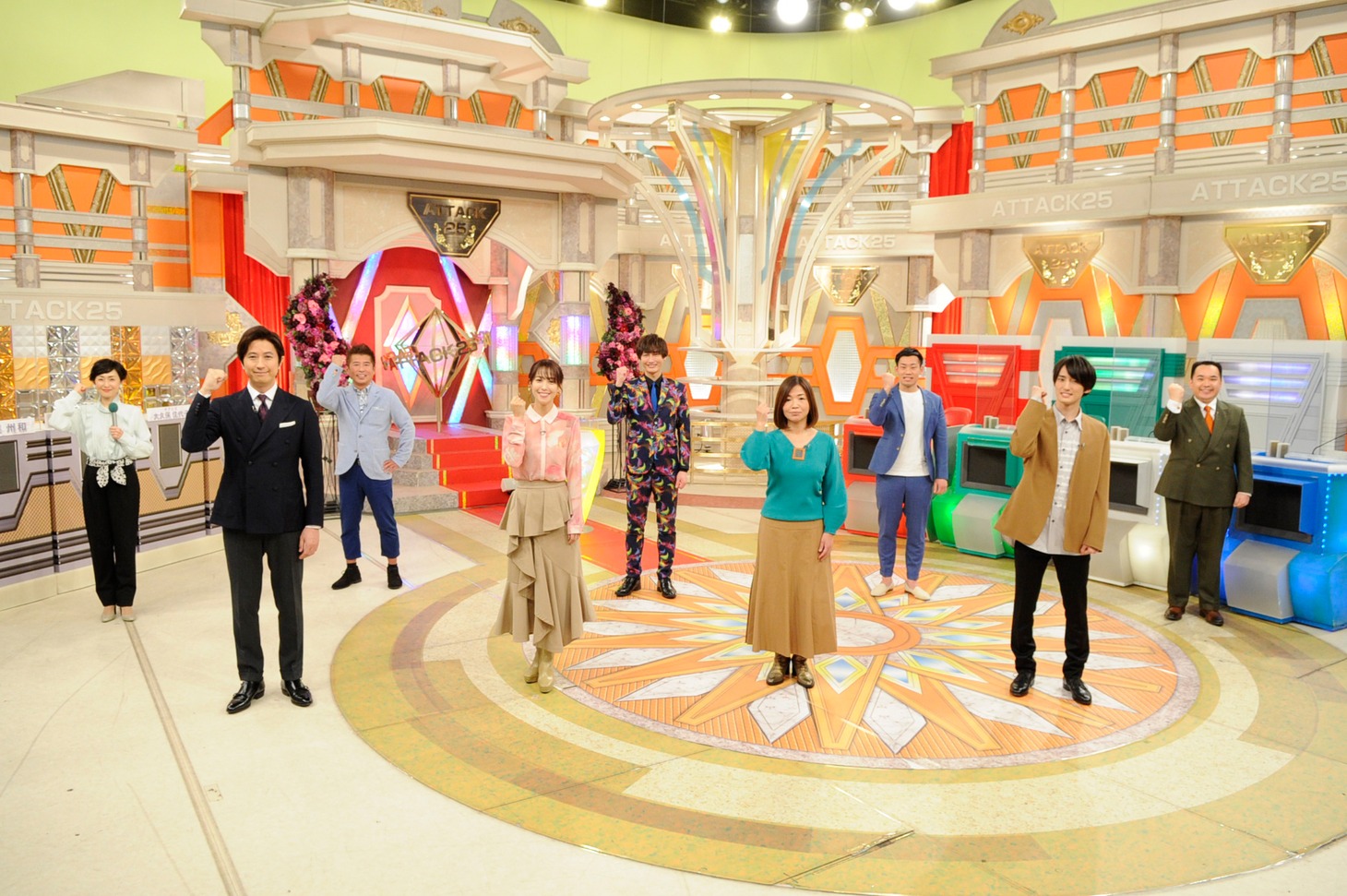 「パネルクイズ アタック25 45周年記念！芸能人1時間スペシャル」出演者(c)ABCテレビ