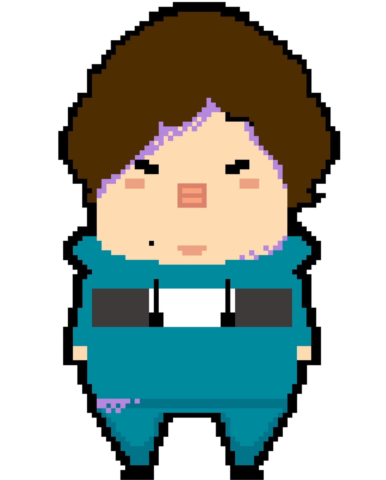 岡崎体育のドット絵。（写真提供：NHK）