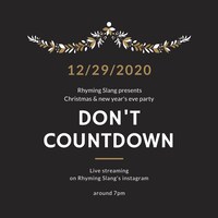 「Don't Countdown」告知ビジュアル