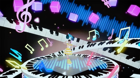 「小倉唯 ONLINE クリスマス ライブ 2020 ～Winter Twinkle Magic～」の様子。