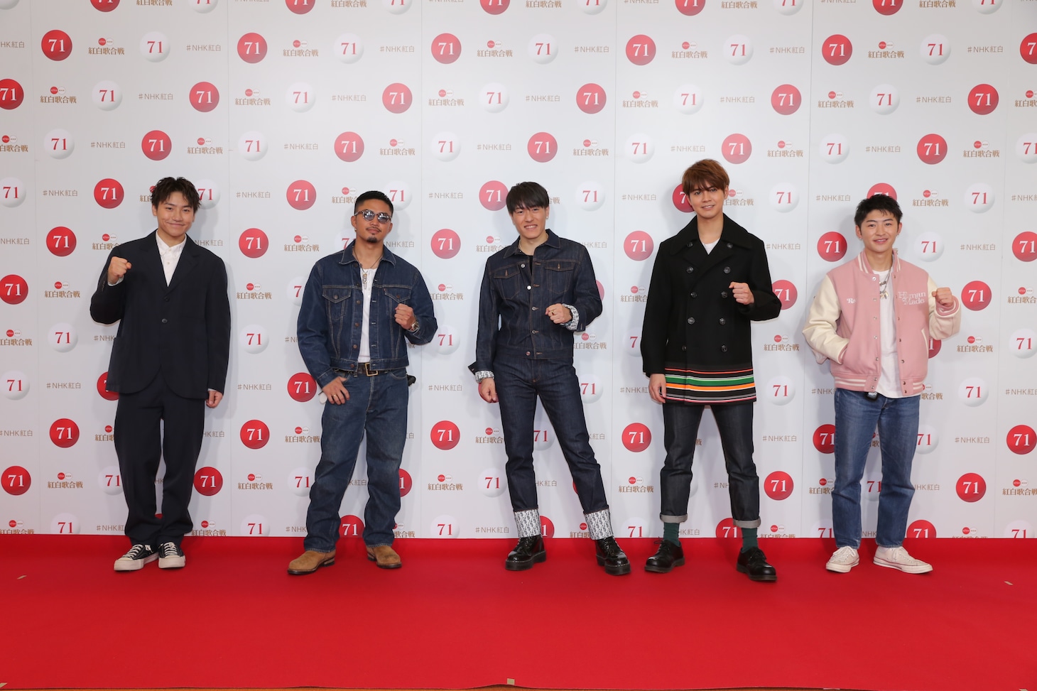 GENERATIONS from EXILE TRIBEのメンバー。左から小森隼、数原龍友、中務裕太、片寄涼太、佐野玲於。（写真提供：NHK）