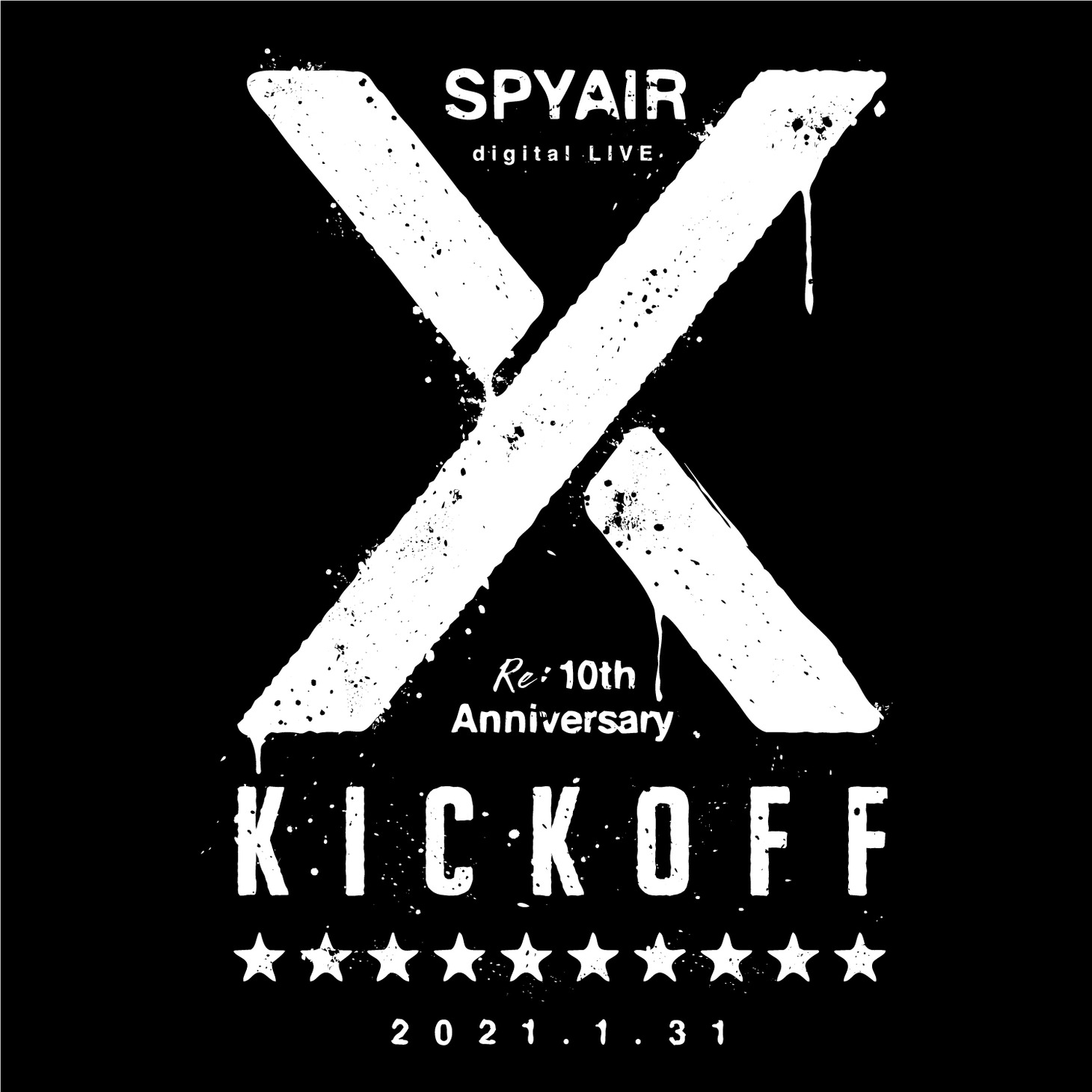 SPYAIR「SPYAIR digital LIVE RE:10th Anniversary～KICK OFF～」告知ビジュアル