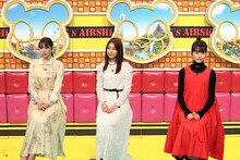 左から広瀬アリス、瀧本美織、安藤ニコ。 (c)フジテレビ