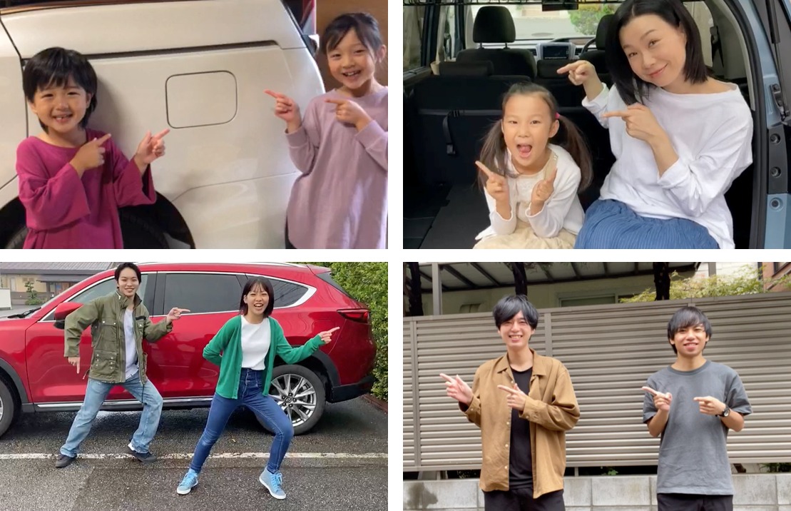 キャンペーンに寄せられた「元気を注ぐポーズ」。