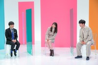 左からバカリズム、高橋ひかる、DJ 松永（Creepy Nuts）。(c)MBS