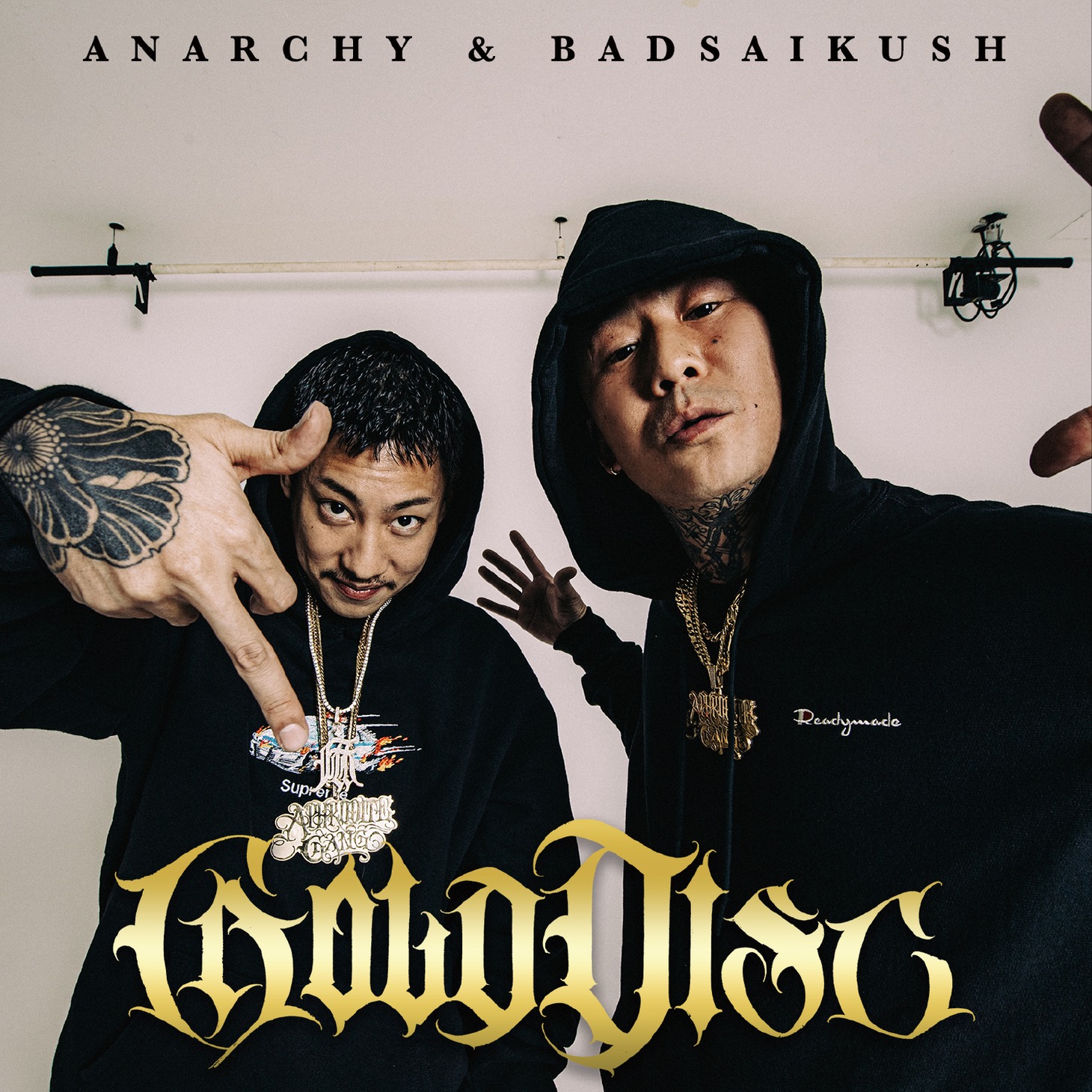 ANARCHY & BADSAIKUSH「GOLD DISC」アナログ盤ジャケット