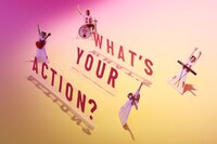CHAI×ブラザー工業のコラボCM「What's your action?編」内で使用されたペーパークラフト。
