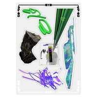 「“LAG-ED” EYヨ exhibition」ステッカー