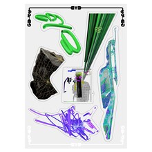 「“LAG-ED” EYヨ exhibition」ステッカー