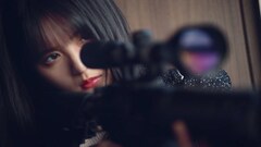 乃木坂46齋藤飛鳥がスナイパーライフル、生田絵梨花が2丁拳銃でバトル