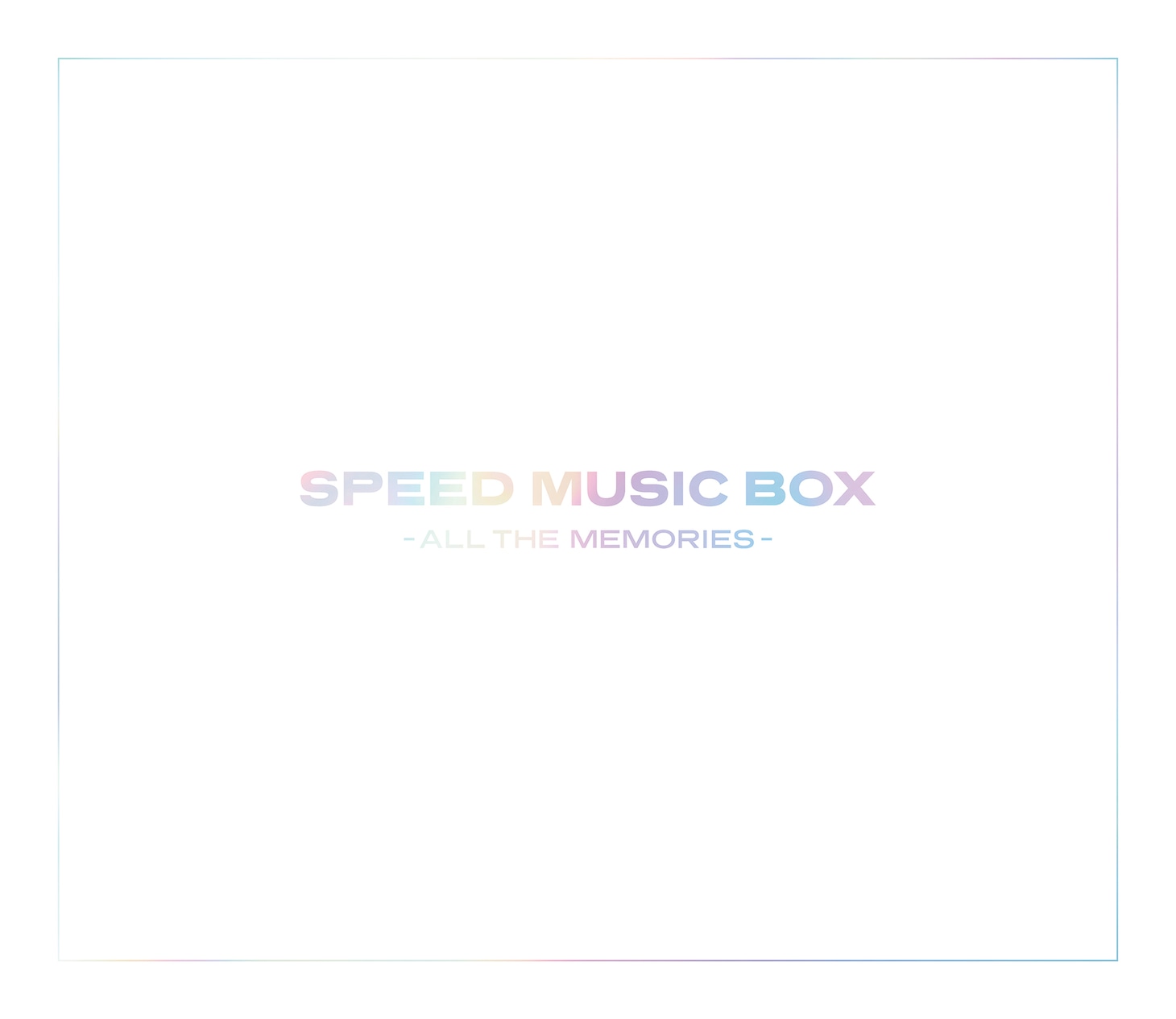 「SPEED MUSIC BOX -ALL THE MEMORIES-」SPEEDジャケット