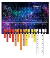 「エイト・オー・エイト - 声と手拍子で遊ぶリズム絵本 -」付録の“紙製TR-808”。