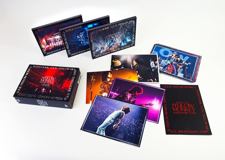 イエモンのドームツアー映像BOXのパッケージ公開、DVD盤は全30枚の 