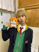 末吉9太郎とふてニャン。