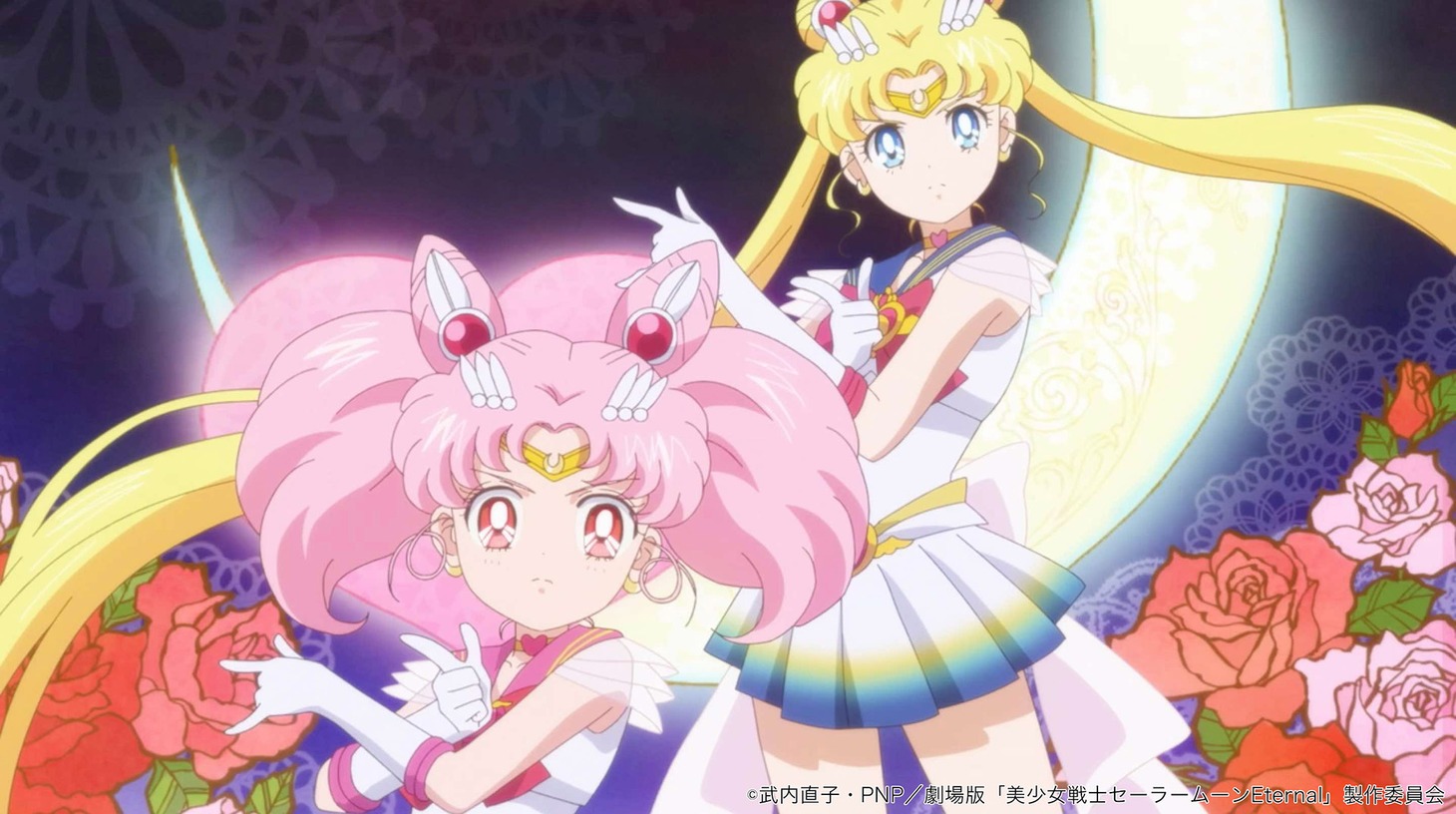 ももいろクローバーZ with セーラー5戦士「月色Chainon」Animation Music Videoより。(c)武内直子・PNP / 劇場版「美少女戦士セーラームーンEternal」製作委員会