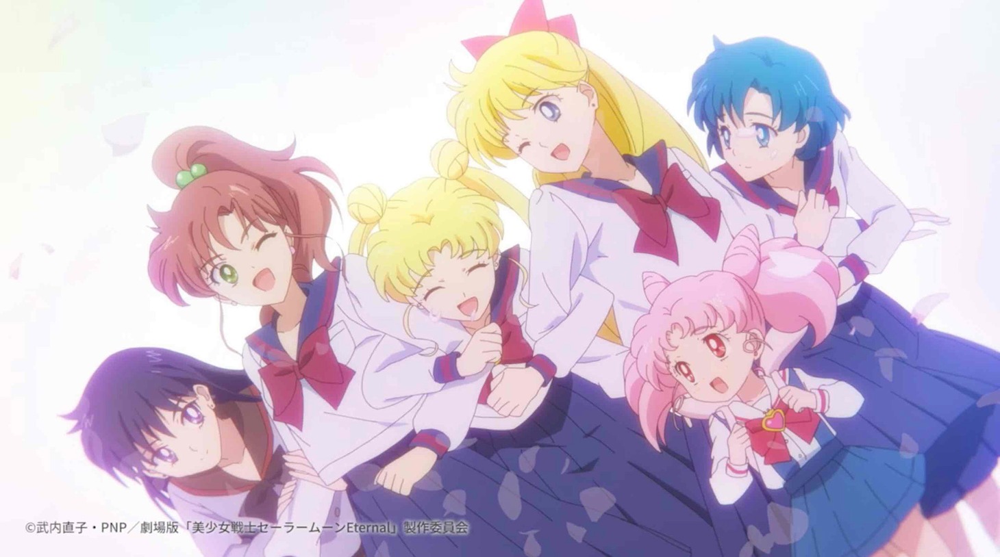 ももいろクローバーZ with セーラー5戦士「月色Chainon」Animation Music Videoより。(c)武内直子・PNP / 劇場版「美少女戦士セーラームーンEternal」製作委員会