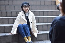 菅田愛貴オリジナルフォトブックの撮影風景。