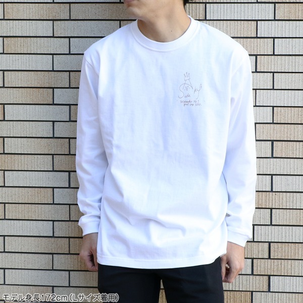 菅田愛貴デザインのロングスリーブTシャツ。