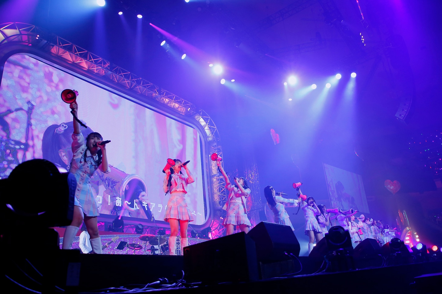 =LOVE「WINTER TOUR『You all are "My ideal"』」東京・日本武道館公演の様子。（写真提供：代々木アニメーション学院）