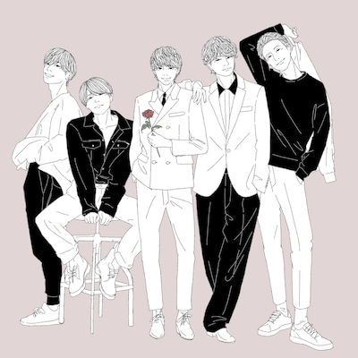 KotokaIzumiが描き下ろしたSexy Zoneのイラスト。