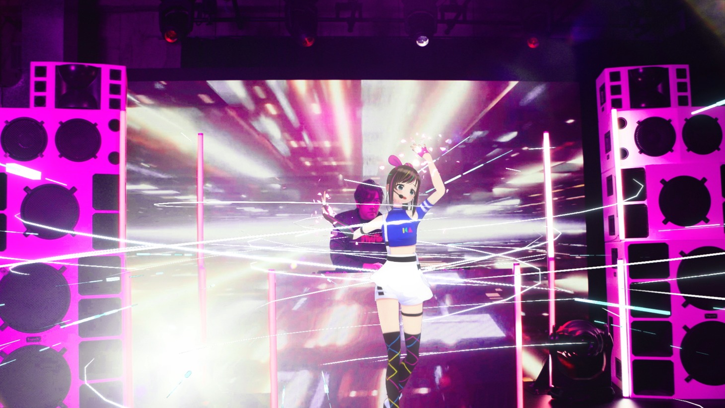 Kizuna AI「Kizuna AI 2nd Live "hello, world 2020"」の様子。