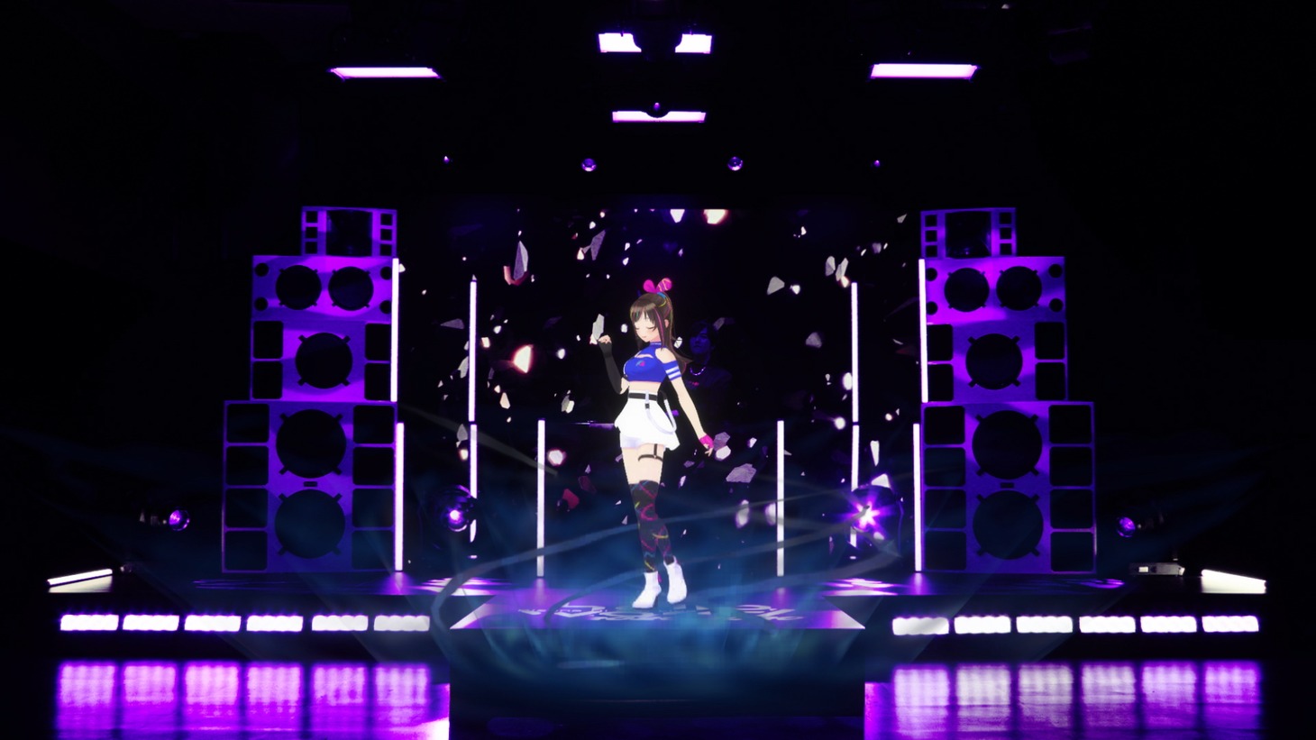 Kizuna AI「Kizuna AI 2nd Live "hello, world 2020"」の様子。