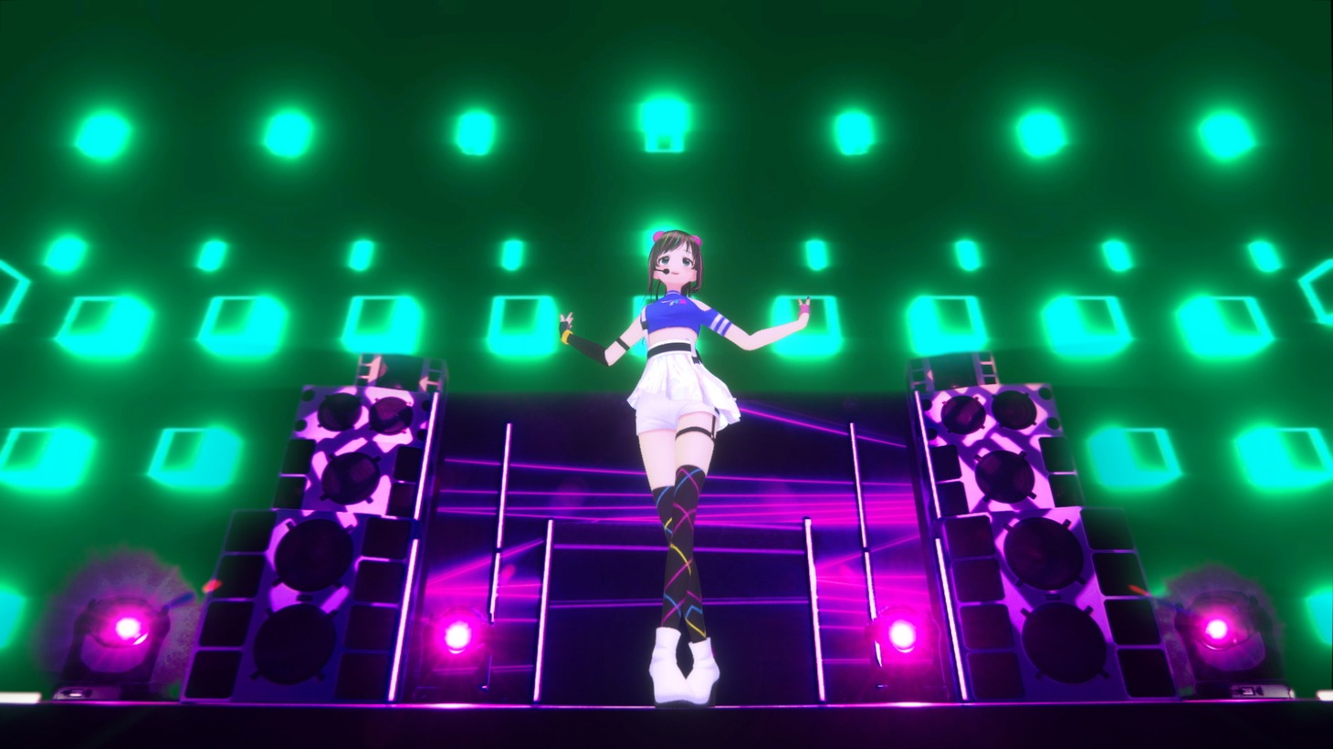 Kizuna AI「Kizuna AI 2nd Live "hello, world 2020"」の様子。