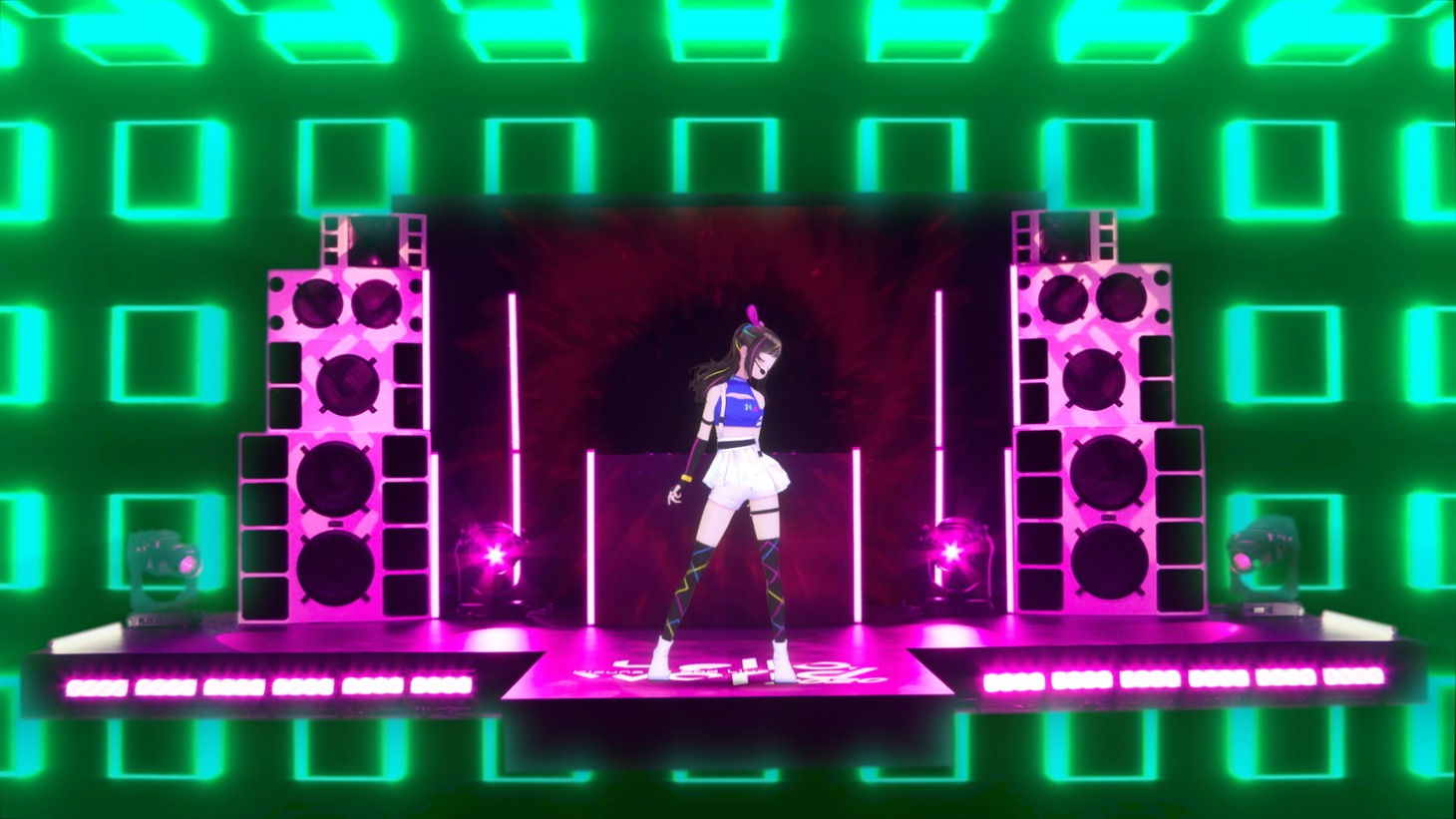 Kizuna AI「Kizuna AI 2nd Live "hello, world 2020"」の様子。