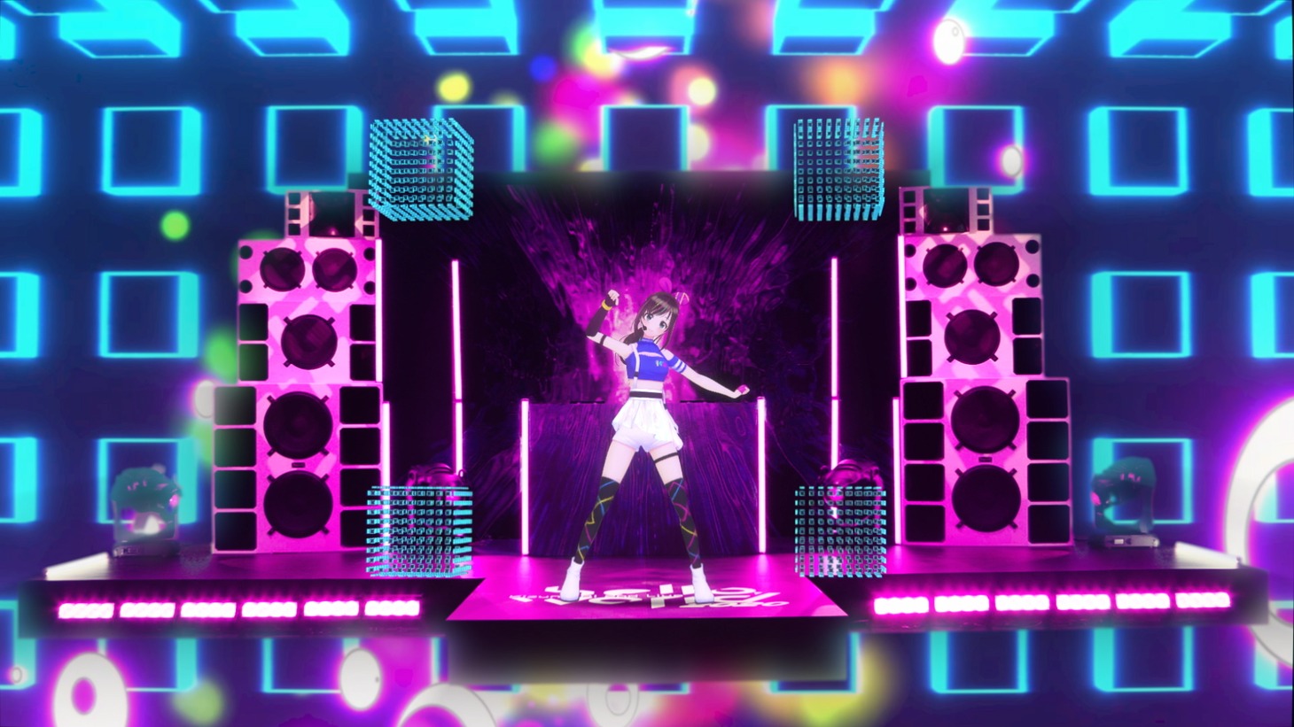 Kizuna AI「Kizuna AI 2nd Live "hello, world 2020"」の様子。