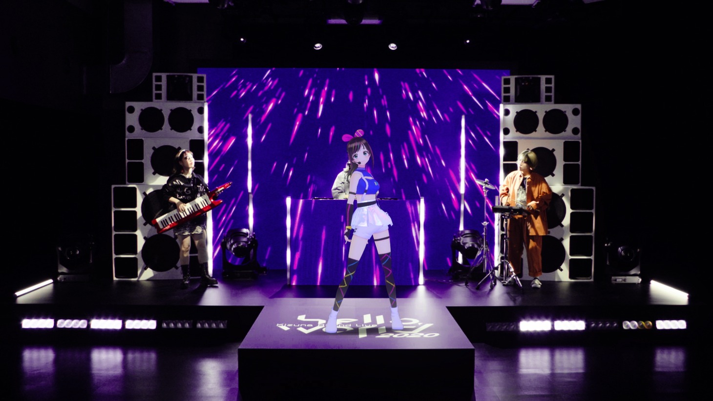 Kizuna AI「Kizuna AI 2nd Live "hello, world 2020"」の様子。