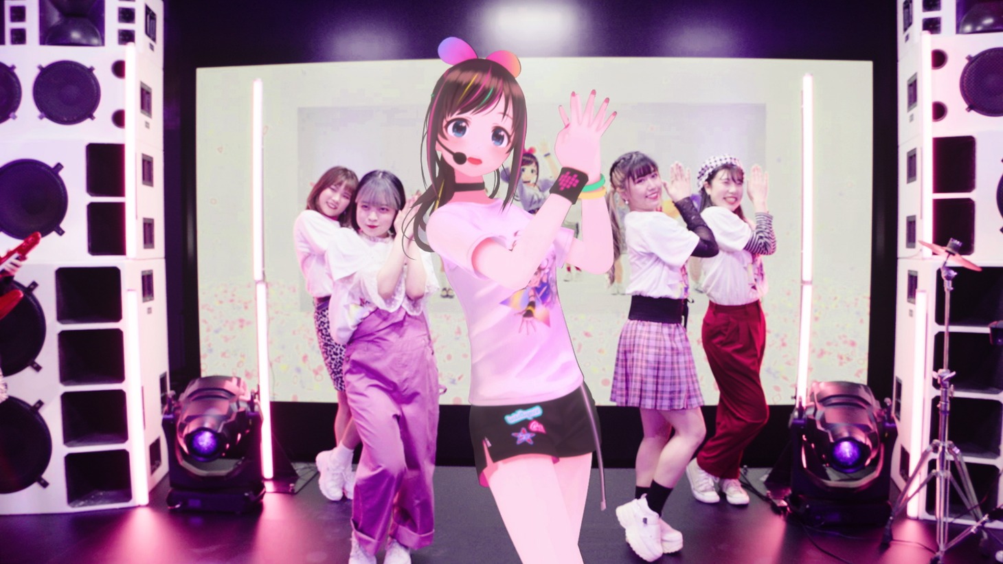 Kizuna AI「Kizuna AI 2nd Live "hello, world 2020"」の様子。