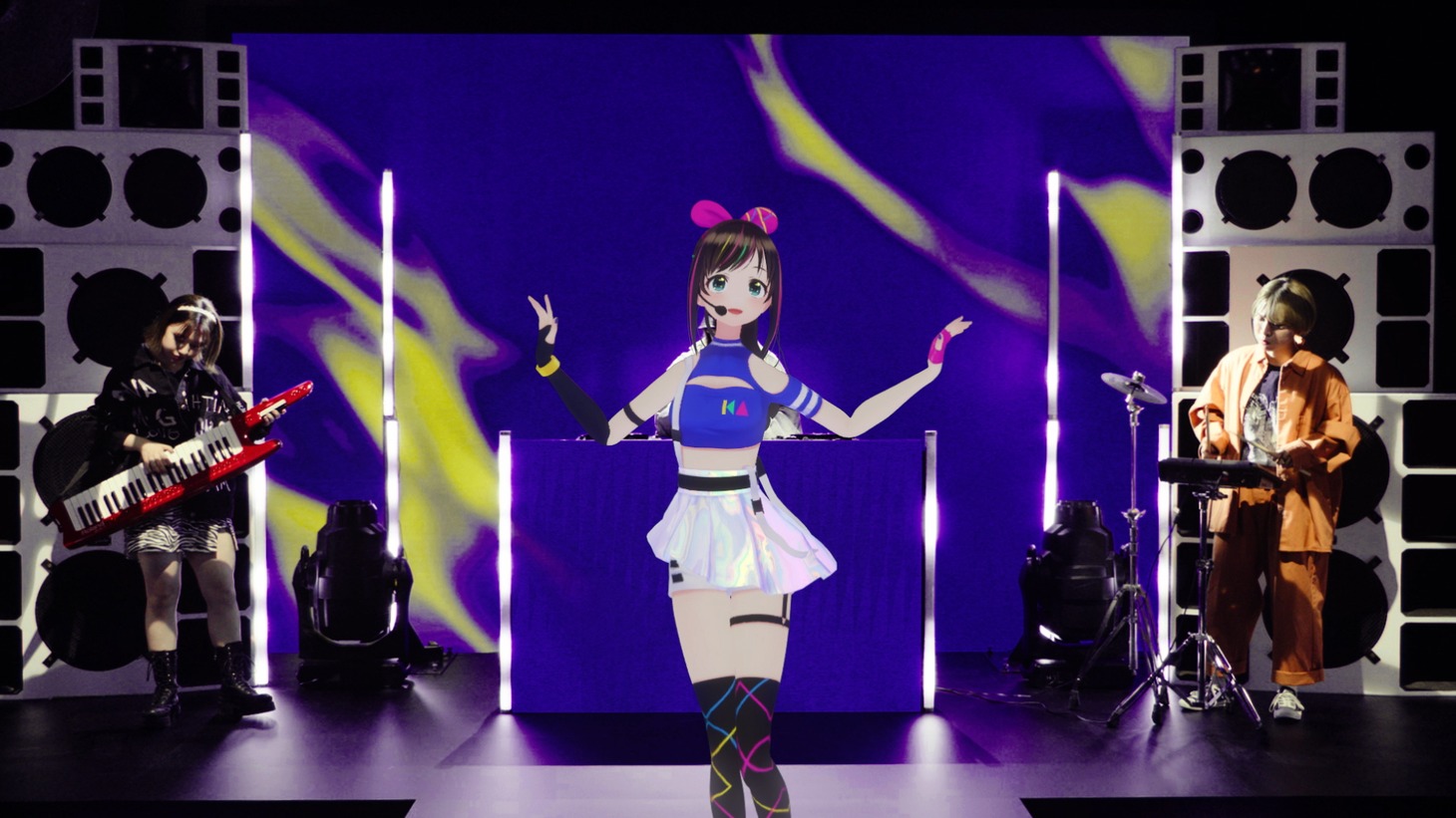 Kizuna AI「Kizuna AI 2nd Live "hello, world 2020"」の様子。
