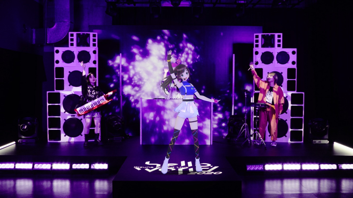 Kizuna AI「Kizuna AI 2nd Live "hello, world 2020"」の様子。
