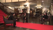 左から藤井道人、綾野剛、常田大希。 (c)フジテレビ