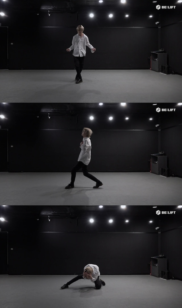 NI-KI（ENHYPEN）によるJIMIN（BTS）「Lie」ダンスカバー動画より。（写真提供：BELIFT LAB）