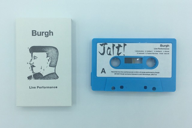 Burgh「Live Performance」カセットテープ版のパッケージ。