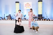 トーク後の記念撮影。左上から時計回りに澤部渡(スカート)、土岐麻子、矢野博康、南波志帆。(撮影:曽我美芽)