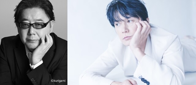 左から秋元康、福山雅治。