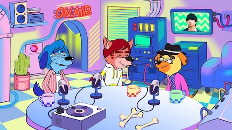 「＜BSフジ爆笑サンデー＞『東京03 in UNDERDOGS -今日は負けたけど、明日は絶対勝つ-』」の「SHOUT OF UNDERDOG RADIO」より。(c)BSフジ