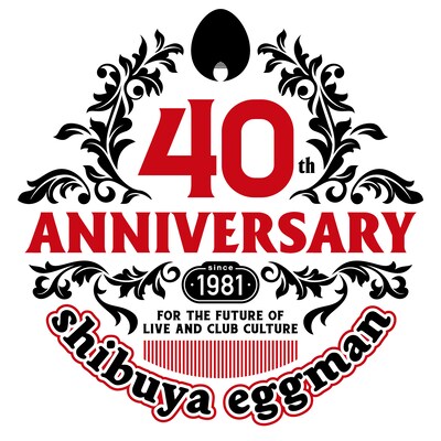 「shibuya eggman 40th. anniversary」ロゴ