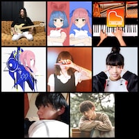 上段左からOK bass、おめがシスターズ、CANACANA family、中段左から花譜、さなゑちゃん、JENNI、下段左からパーカー、りゅうと。