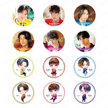 TFGのトレーディング缶バッジのサンプル画像。