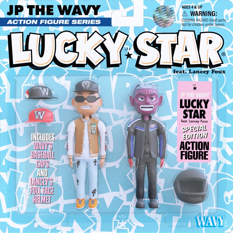 JP THE WAVY「Lucky Star feat. Lancey Foux」配信ジャケット