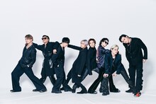 左から武知海青、LIKIYA、藤原樹、川村壱馬、神谷健太、山本彰吾、与那嶺瑠唯、龍。（撮影：曽我美芽）