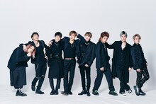 左から鈴木昂秀、陣、岩谷翔吾、RIKU、吉野北人、後藤拓磨、長谷川慎、浦川翔平。（撮影：曽我美芽）