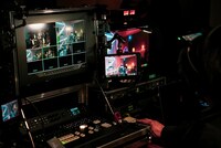 清春「28TH DEBUT DAY」配信時の様子。