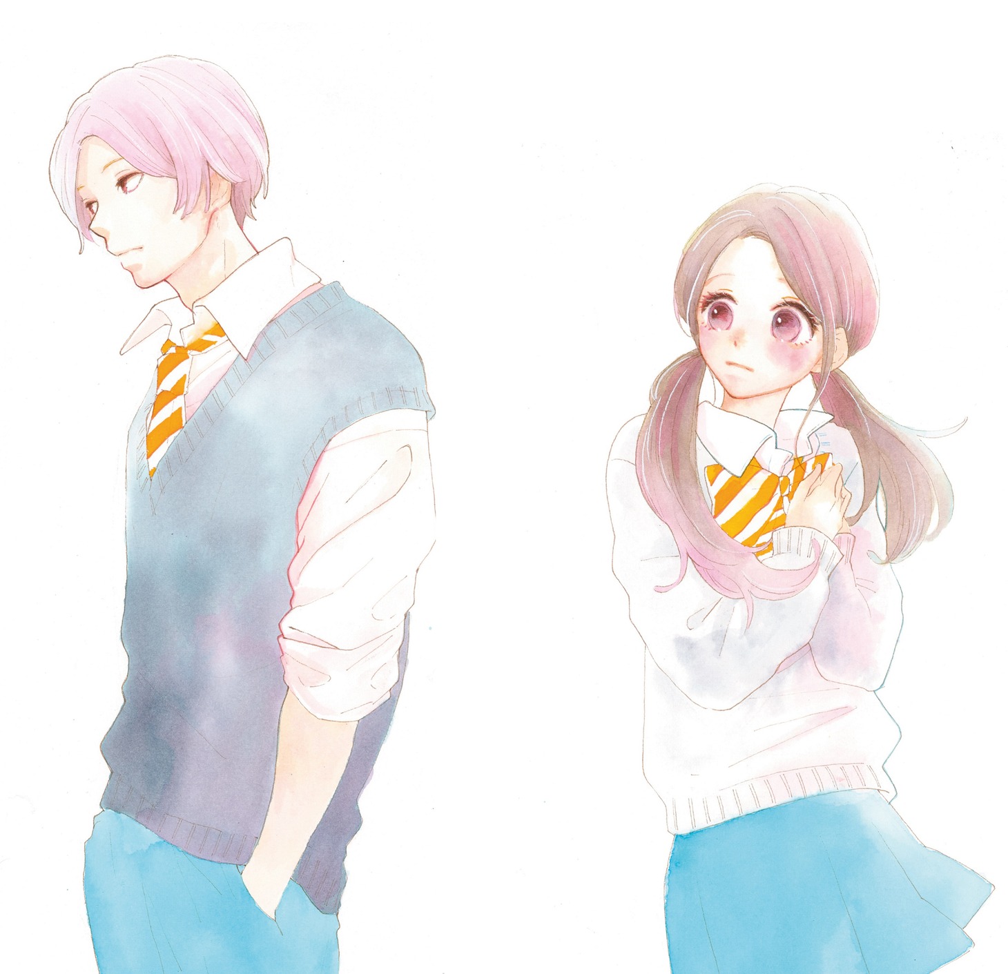 松尾夏生「昼の月は」キャラクターイラスト
